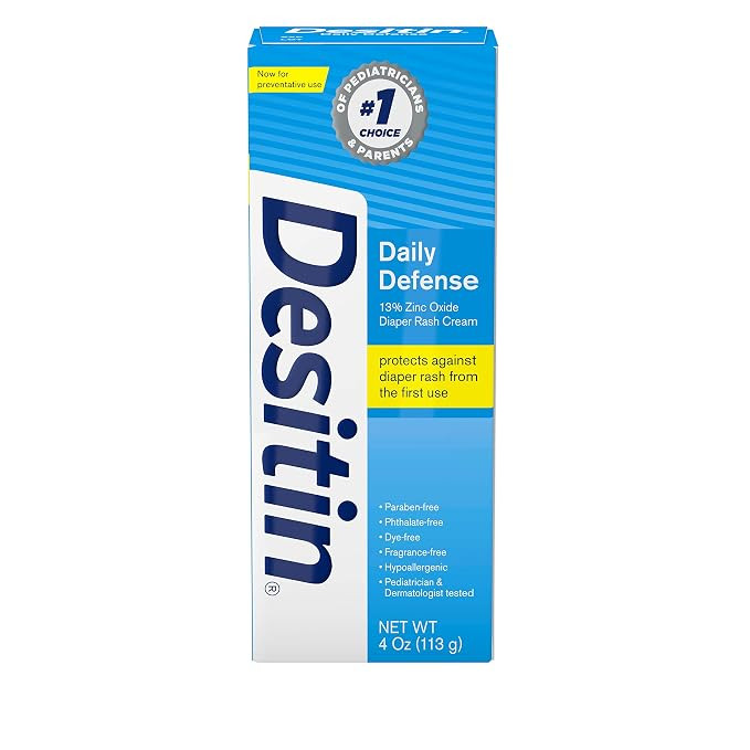 Desitin Daily Defense Baby Diaper Rash Cream with Zinc Oxide to Treat, Relieve & Prevent diaper r... | Amazon (US)