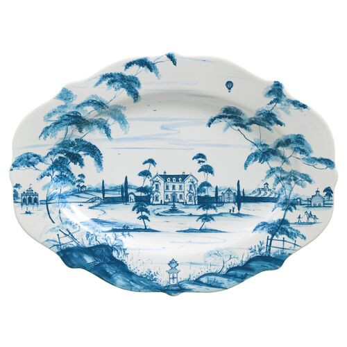 Main House Serving Platter - Delft Blue - Juliska | One Kings Lane
