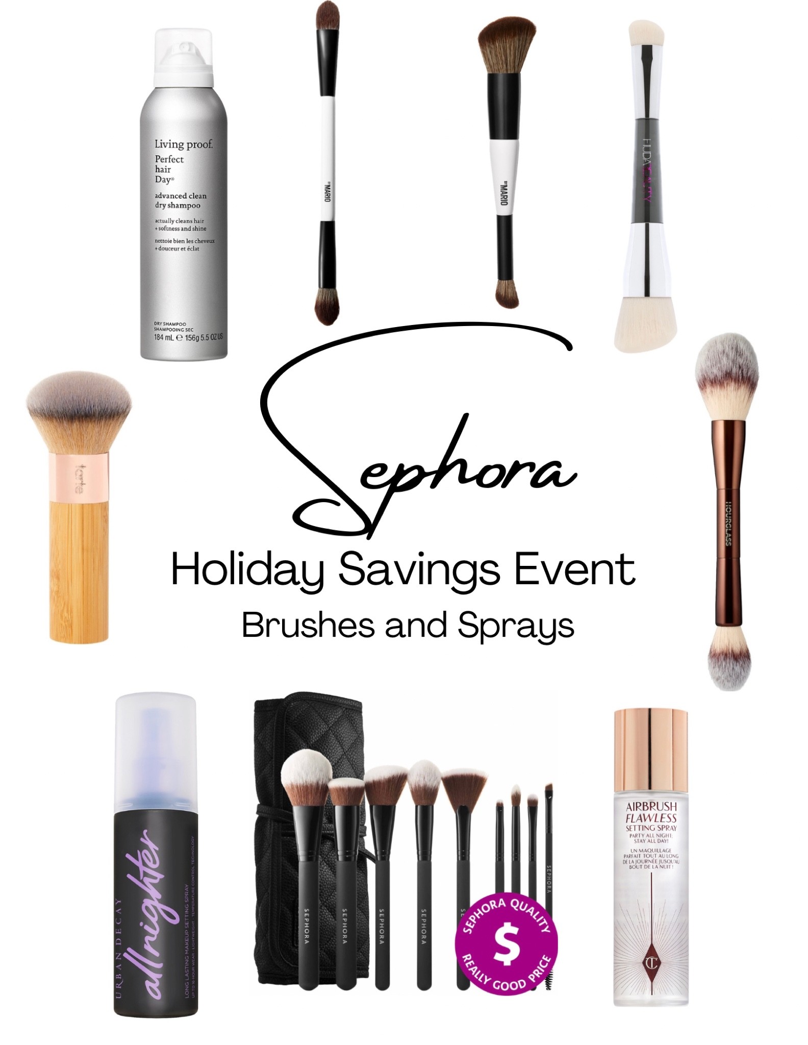 It’s the Sephora Holiday Savings event! Shop my pick of brushes, setting sprays, and dry shampoo! Use code SAVINGS at checkout!

#LTKsalealert #LTKHoliday #LTKbeauty