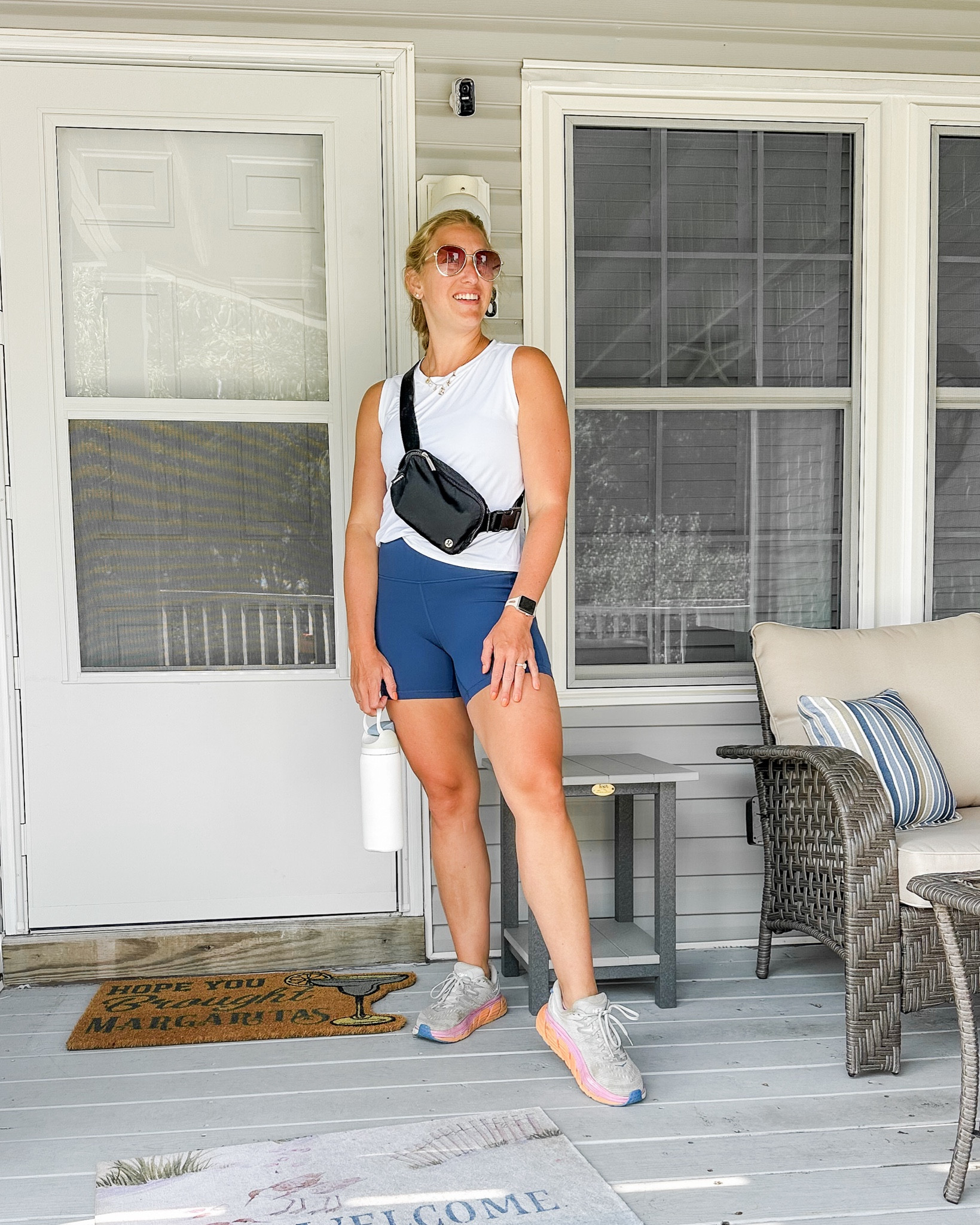 Summer Workout Outfit of the Day!

I needed some new biker shorts for running and these did not disappoint! I love that they come in 5” and are super stretchy and don’t suffocate my legs! Size down if you like more compression! Wearing size S

#LTKMidsize #LTKActive #LTKFitness