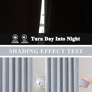 Vision Home Chambray Blue Pinch Pleated Full Blackout Curtains Room Darkening Window Curtains 84 ... | Amazon (US)