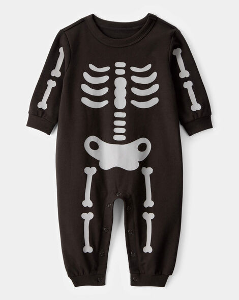 Baby Skeleton Long-Sleeve Jumpsuit - Black | Carter's Inc