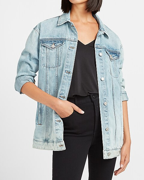 Denim Boyfriend Jacket | Express