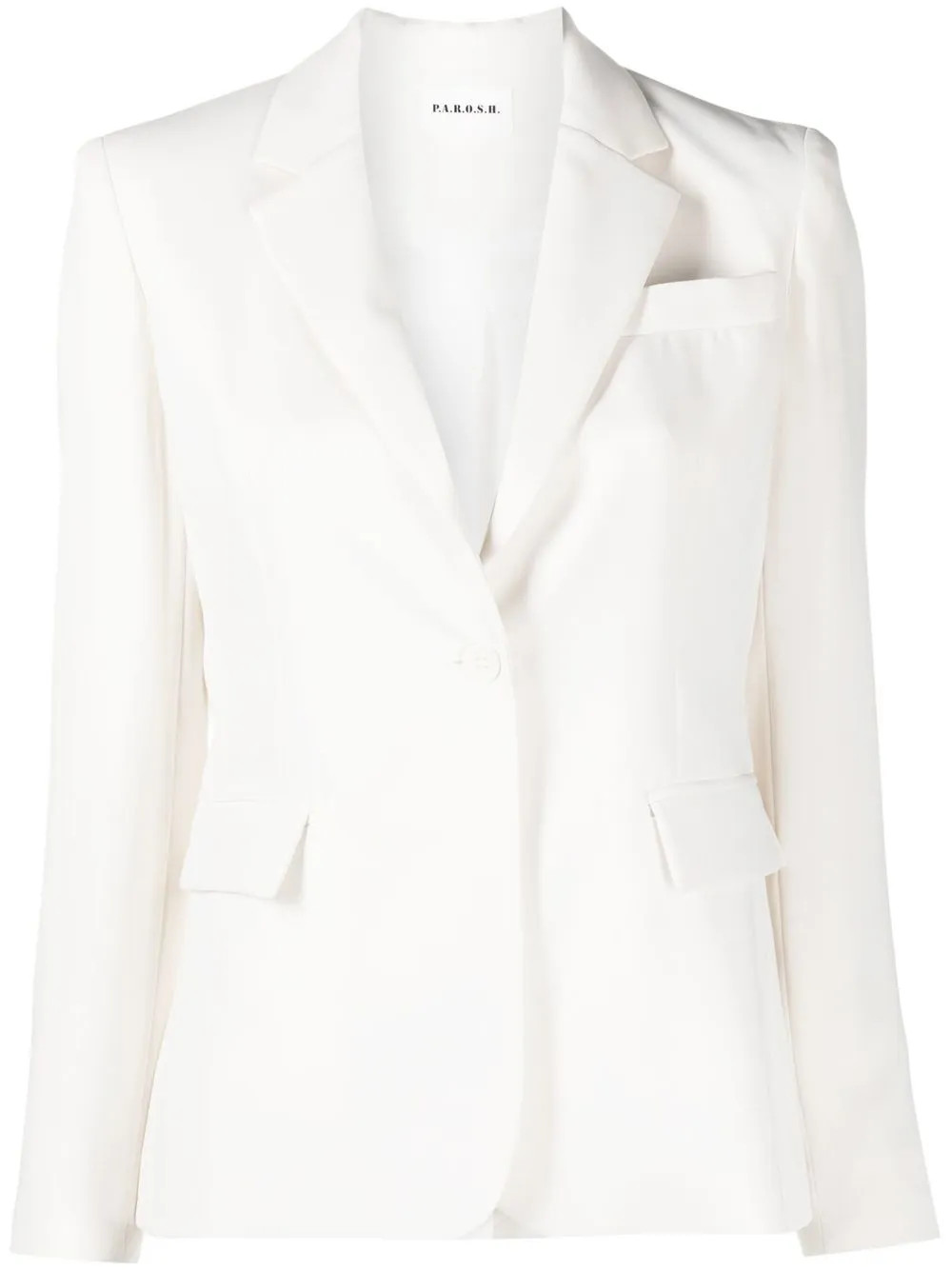 long-sleeve single-breasted blazer | Farfetch Global