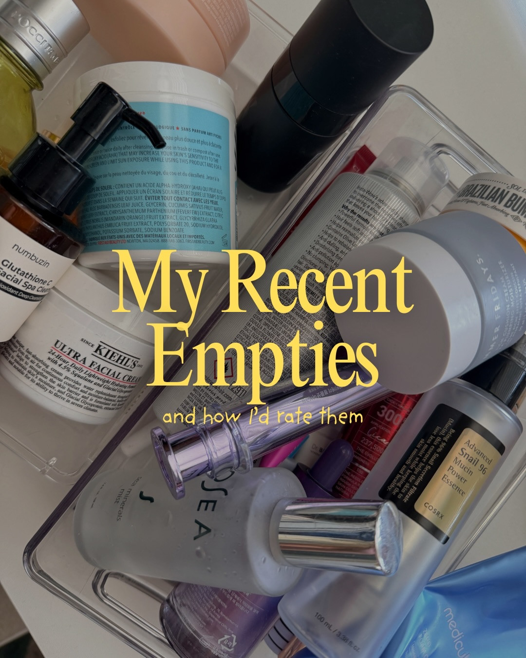 Some recent beauty products I’ve emptied out! Going to link them all on my @shopmy and @shop.ltk!