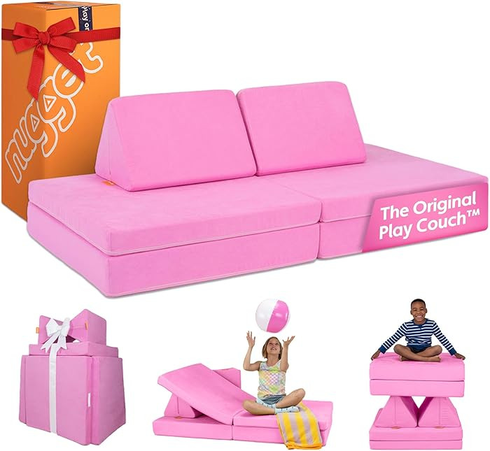 Nugget - The Original Play Couch for Kids - Modular Foam Children's Sofa for Playroom, Imaginatio... | Amazon (US)