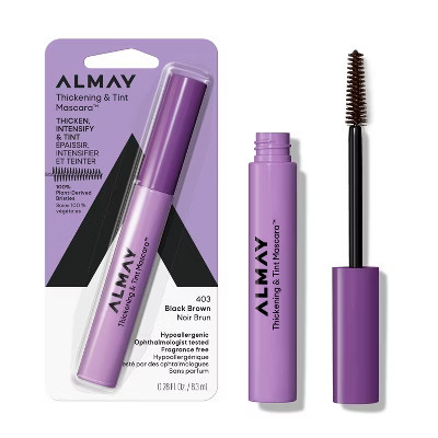 Almay Thickening & Tint Mascara – No Clumping or Flaking - 403 Black Brown - 0.28 fl oz | Target