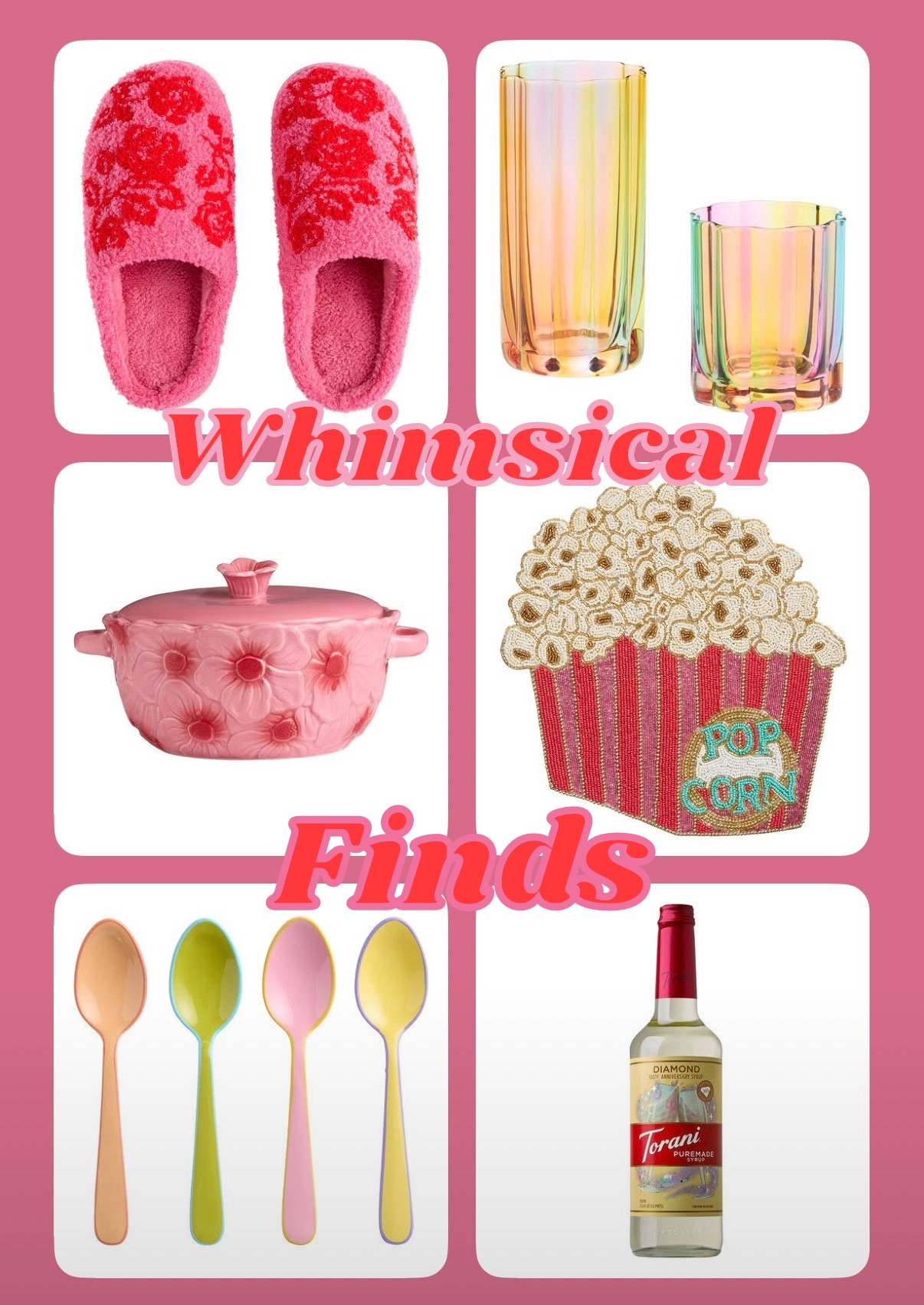 Colorful, whimsical finds that make me happy!
......
Home decor happy home decor world market finds Anthropologie dupe Anthropologie decor Anthropologie home decor placement door mat platter colorful home colorful decor colorful decorations valentines day decor galentines gifts slippers icon glass colorful glassware planter platter colorful kitchen girly decor hostess gifts floral pot floral Dutch oven cb2 decor maximalist iridescent decor colorful glassware picture frame whimsical decor girly style vase flatware graphic sweatshirt graphic tee fun style 

#LTKHome #LTKValentine #LTKKids