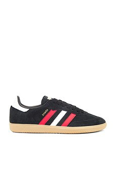 adidas Originals Samba Og Sneaker in Core Black, Better Scarlet, & Gum from Revolve.com | Revolve Clothing (Global)