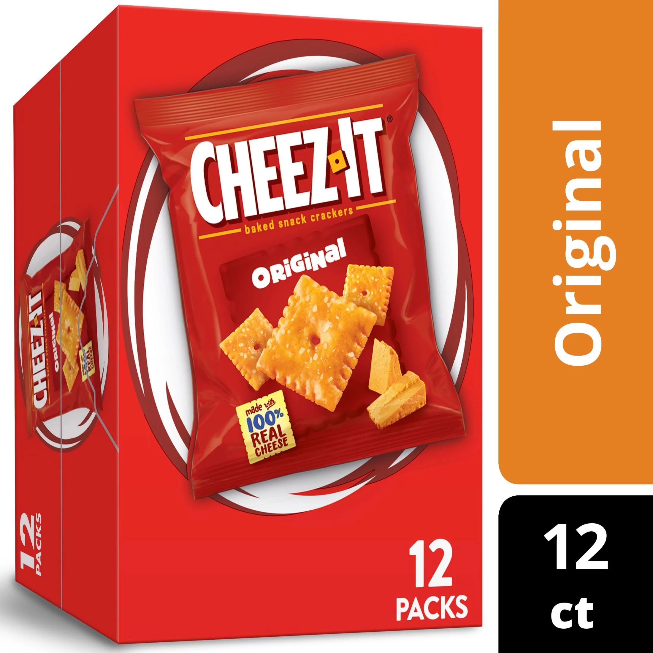 Cheez-It Original Cheese Crackers, 12 oz, 12 Count | Walmart (US)