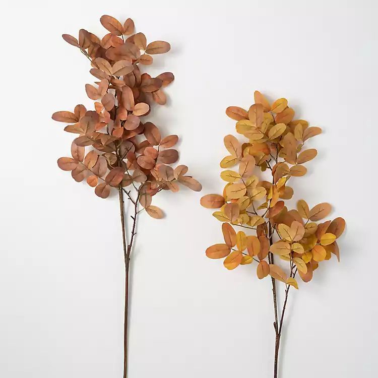 Warm Autumn Leaf Branch Stems, Set of 2 | Kirkland's Home