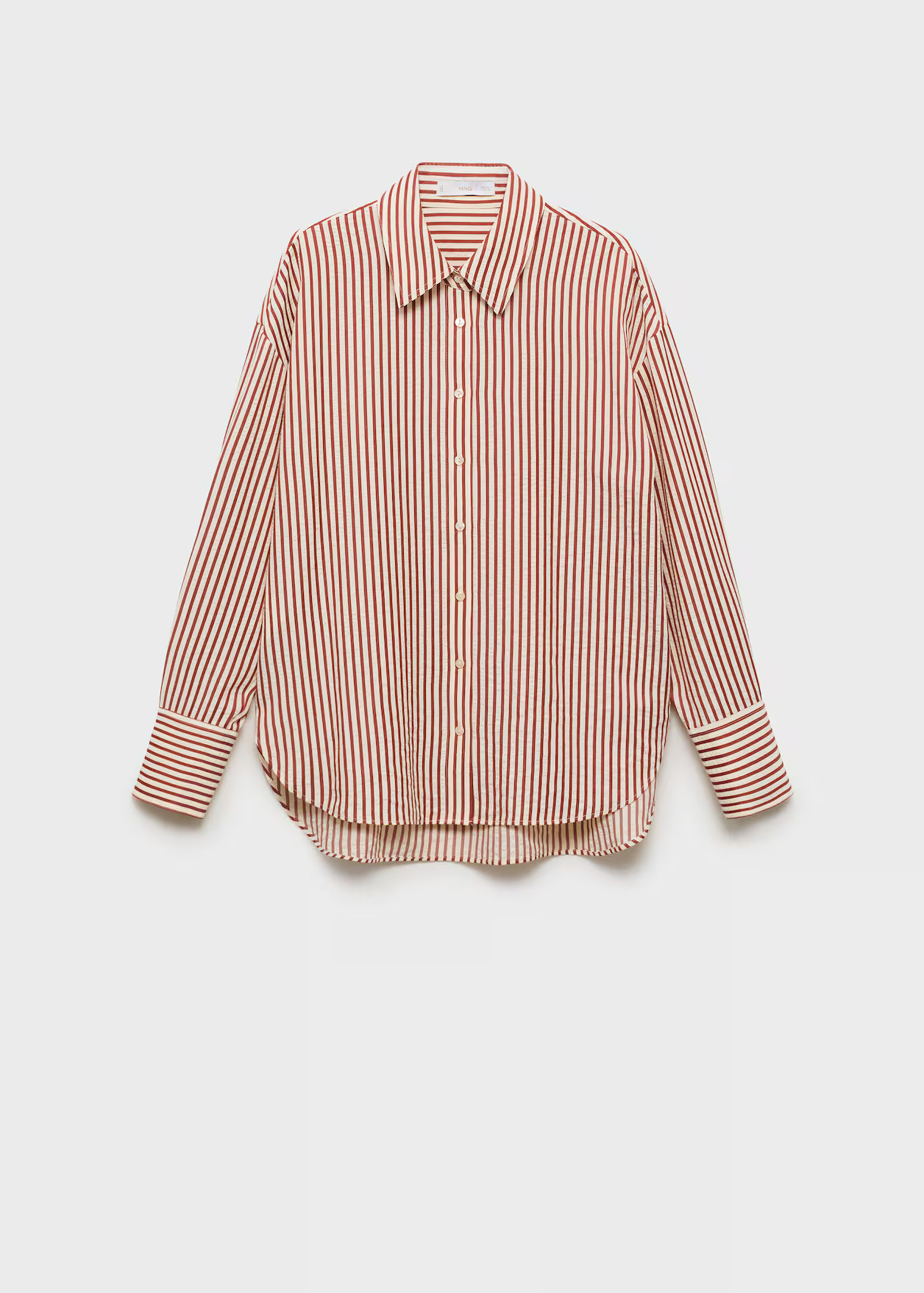 Striped straight shirt | MANGO (UK)