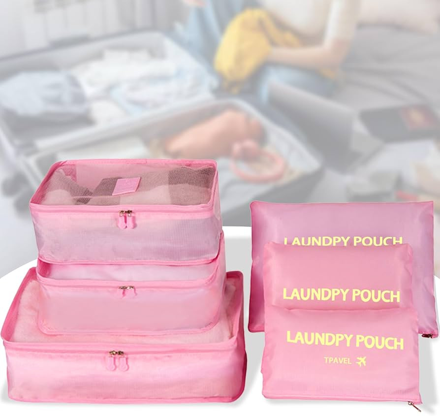 Packing Cubes 6 Set Luggage Packing Organizers for Travel Accessories Suitcase Organizers Travel ... | Amazon (US)