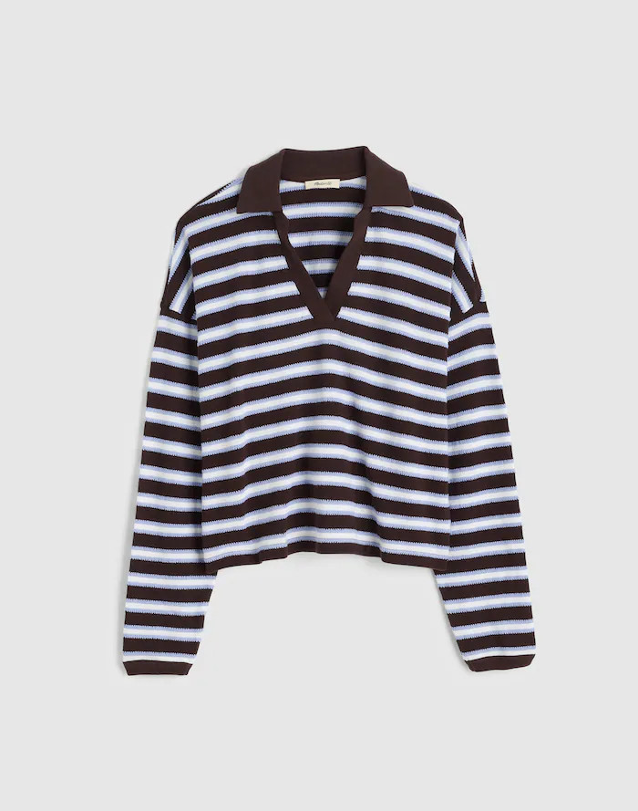 Relaxed Polo Shirt in Stripe | Madewell