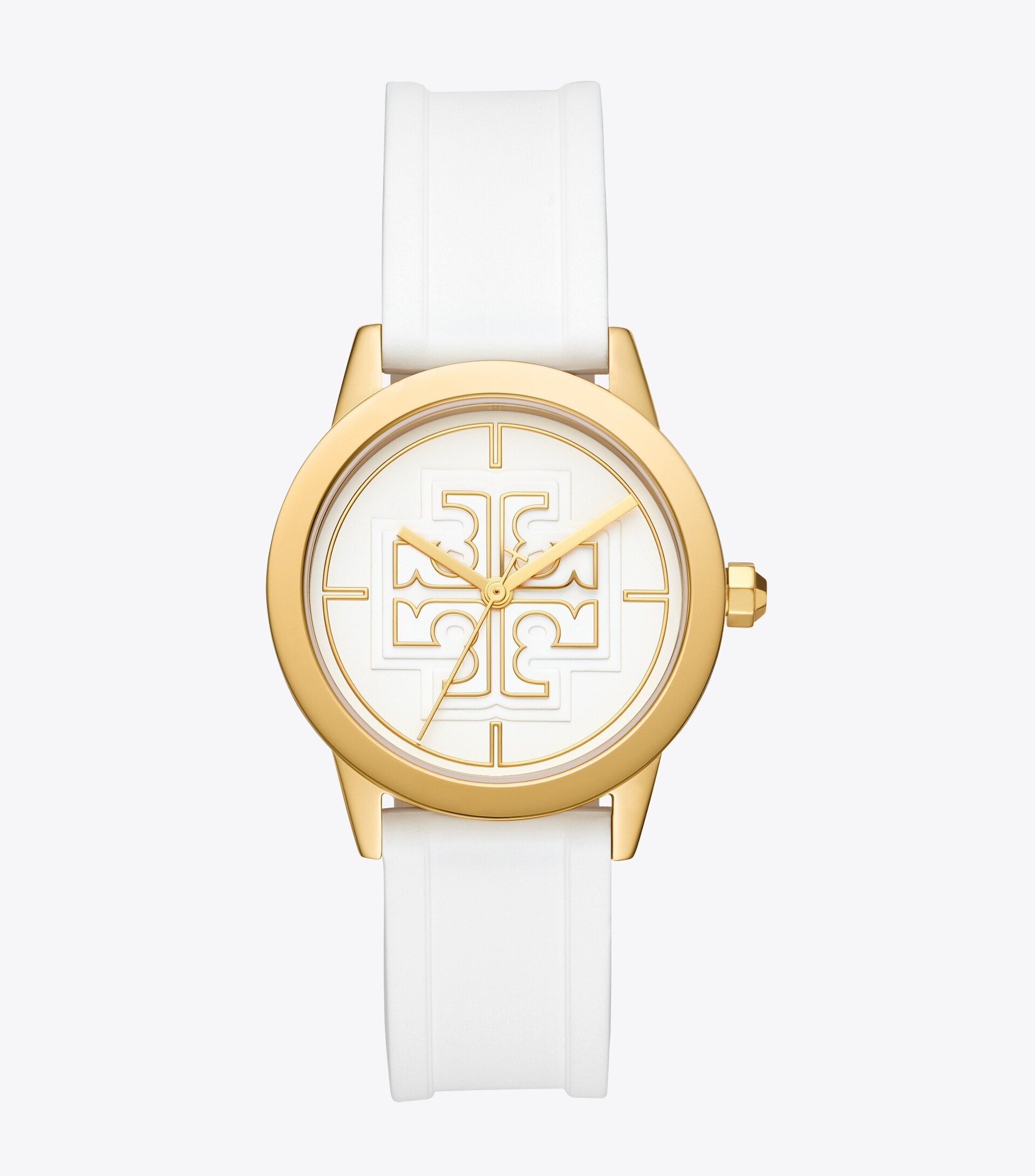 Gigi Watch, White Silicone/Gold-Tone, 36 X 42 mm | Tory Burch (US)