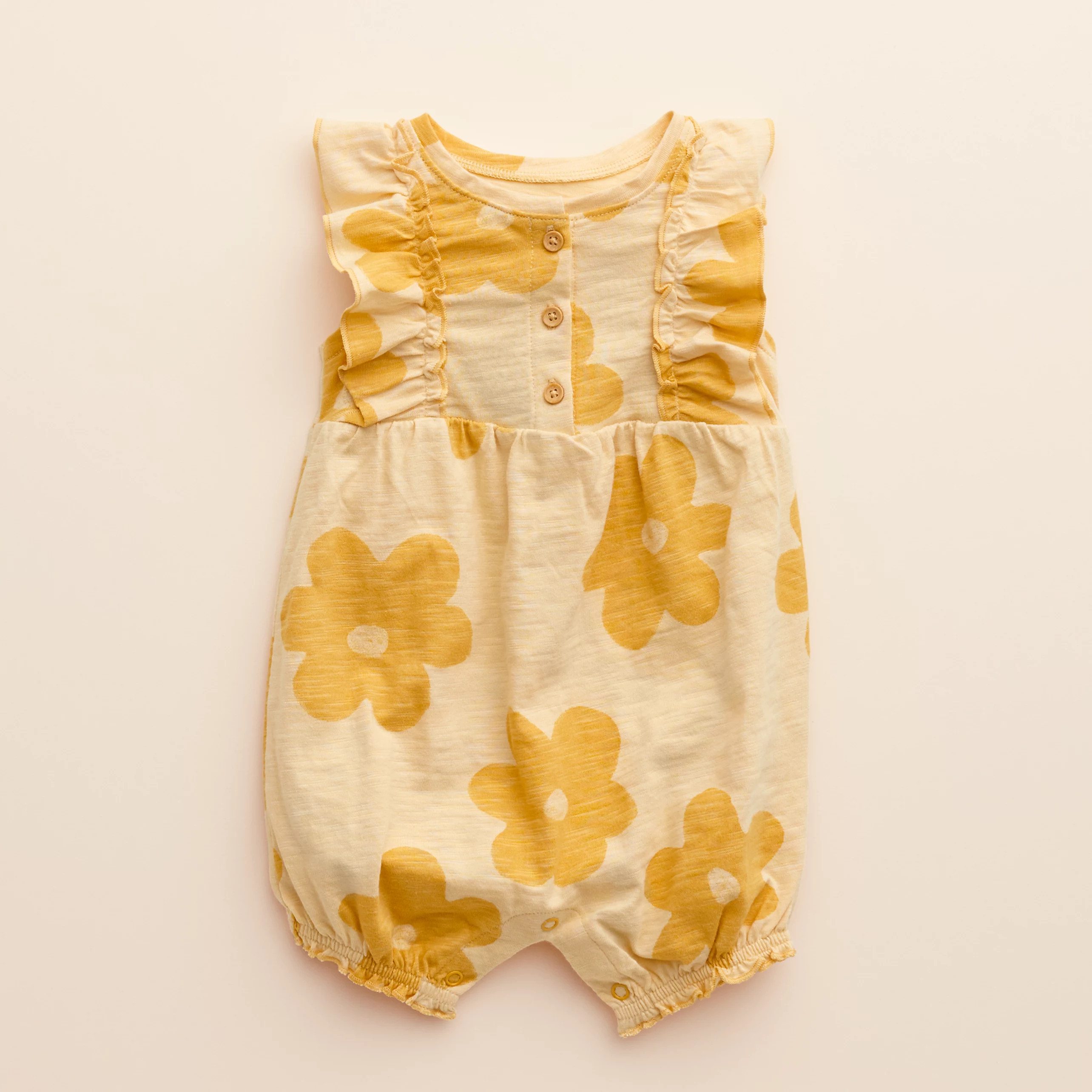 Baby Girl Little Co. by Lauren Conrad Organic Ruffled Romper | Kohl's