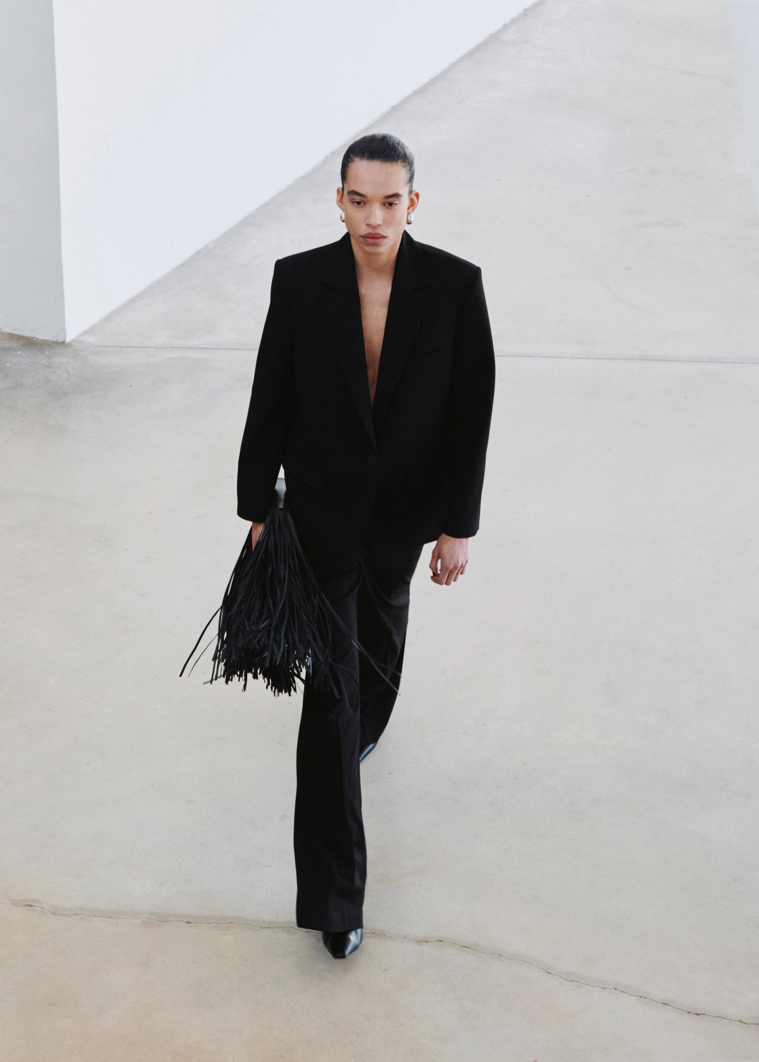 Straight suit jacket with lapel pockets | Mango (US/MX/AU)