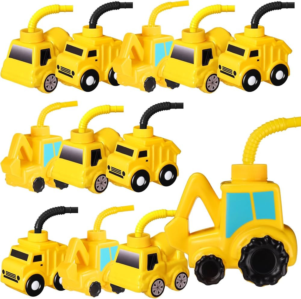 Mifoci 12 Pcs Construction Party Favors 10 oz Construction Themed Birthday Cups for Kids Excavato... | Amazon (US)