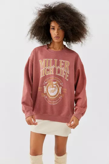 Miller High Life Crew Neck Sweatshirt | Urban Outfitters (US and RoW)