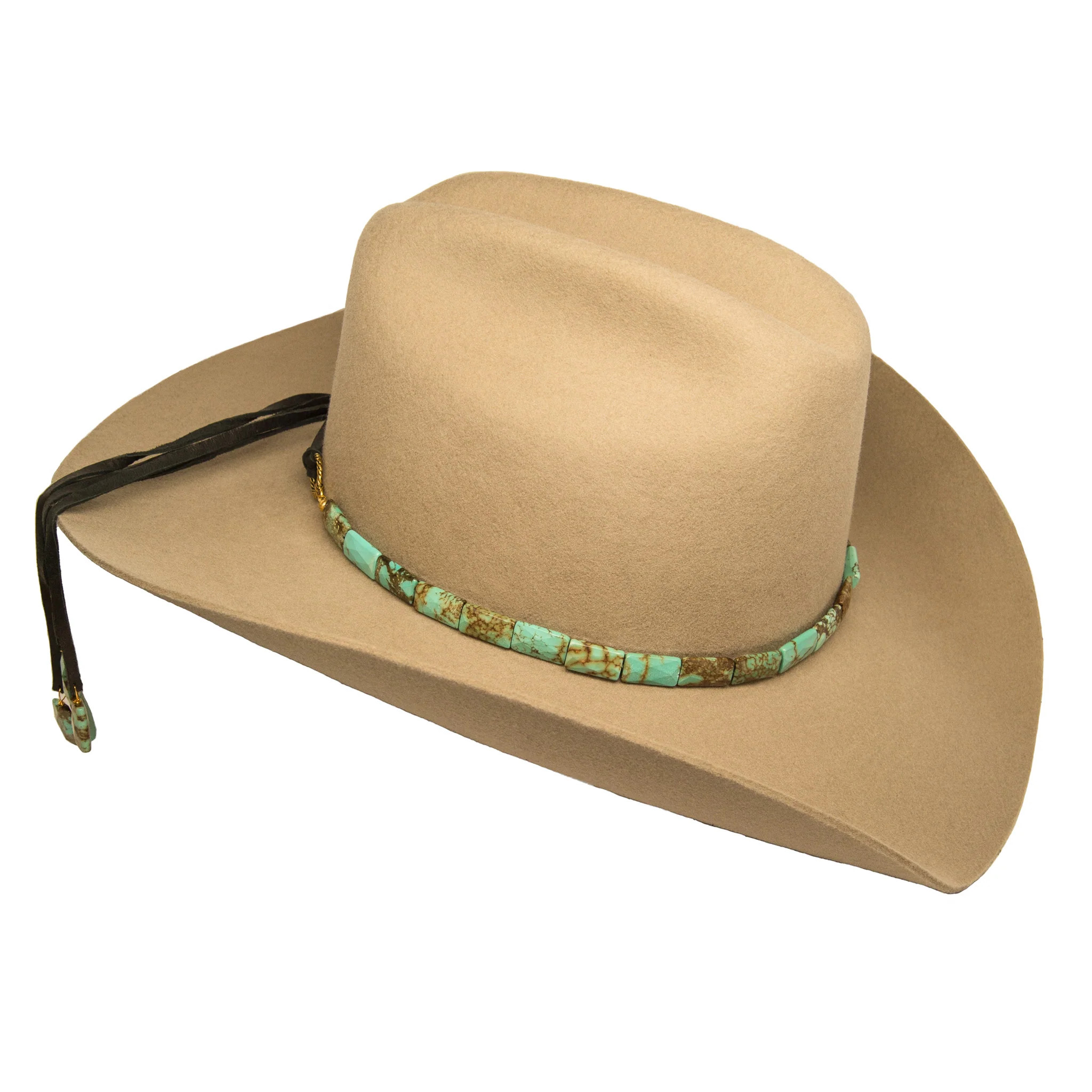 Faceted Turquoise Hat Band | Christina Greene 