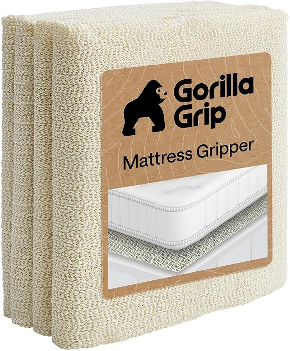 GORILLA GRIP Non Slip Mattress Gripper, 36x72 Twin, Prevents Mattresses from Sliding on Box Sprin... | Amazon (US)