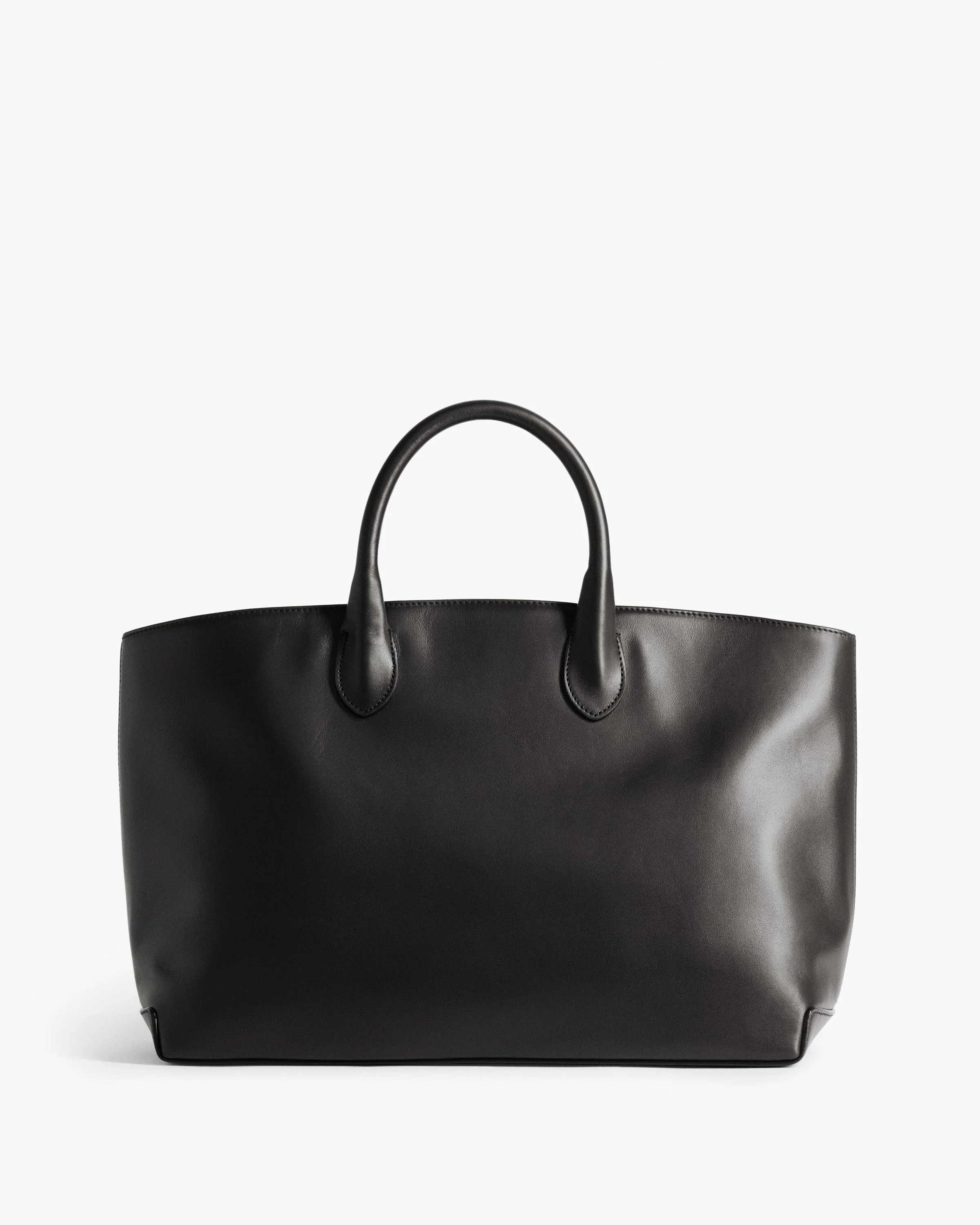 Lola Tote Leather Black Bag | Flattered