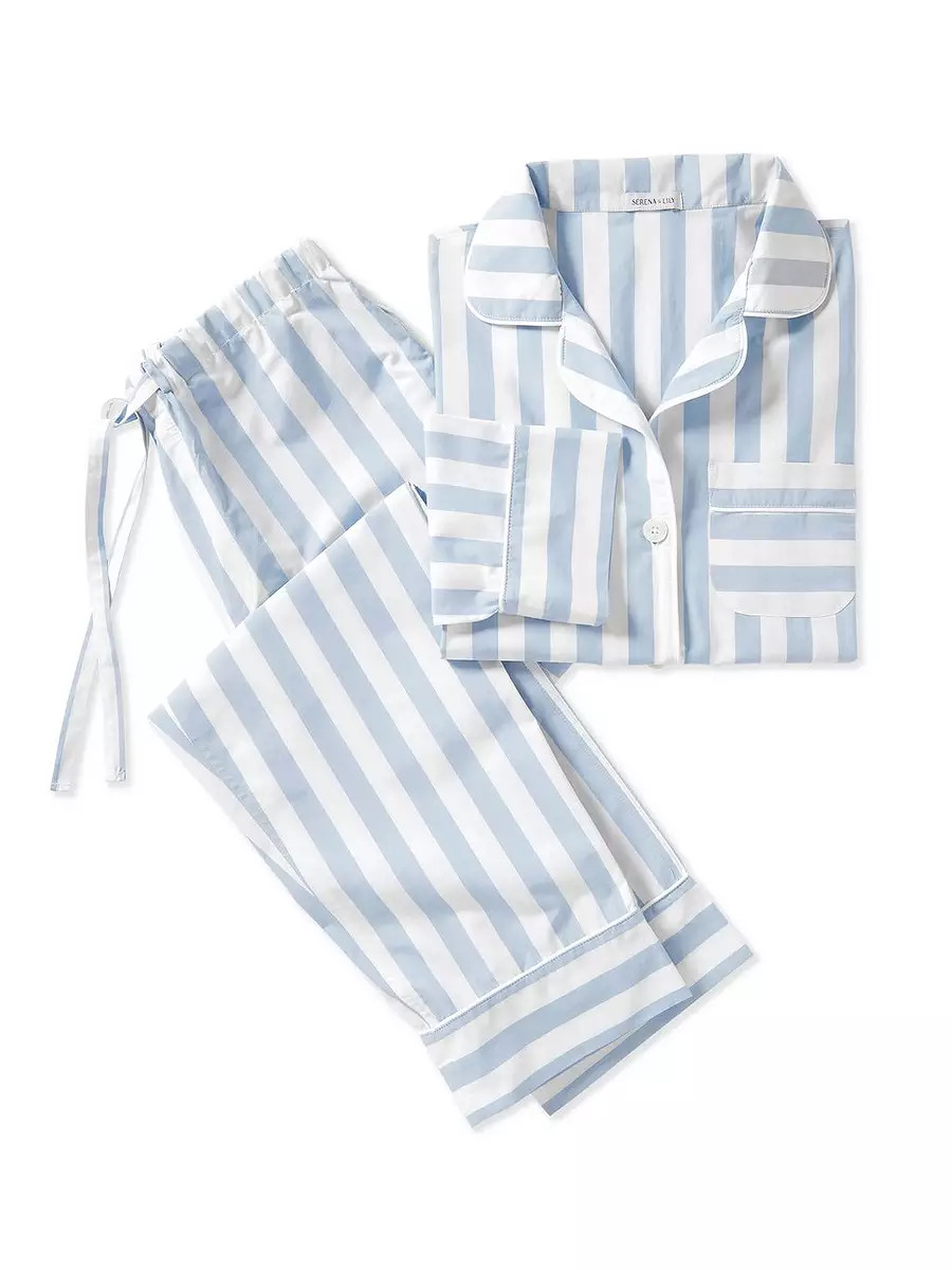 Beach Club Stripe Pajamas | Serena and Lily