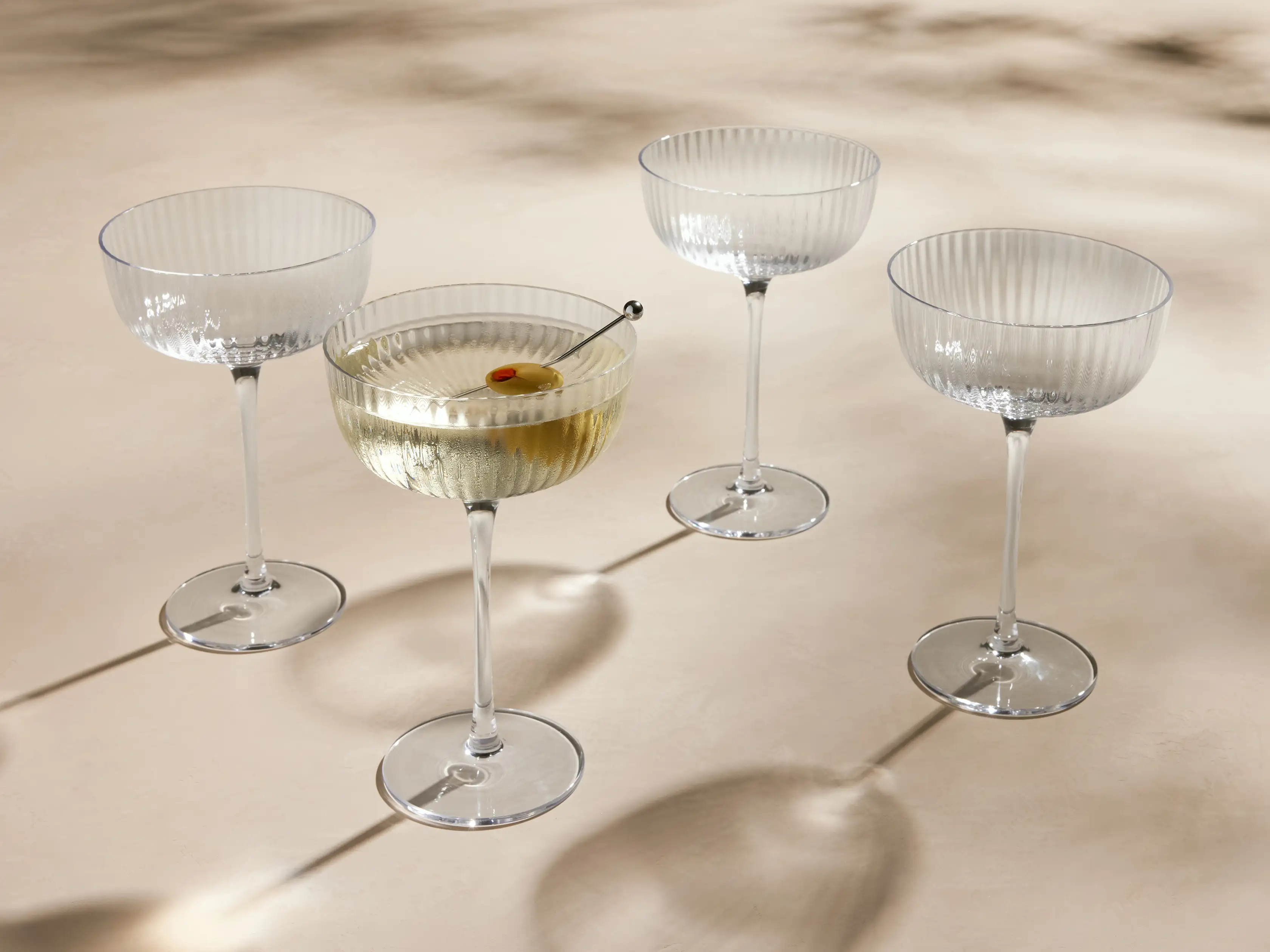 Ada Coupe Glasses (Set of 4) | Arhaus
