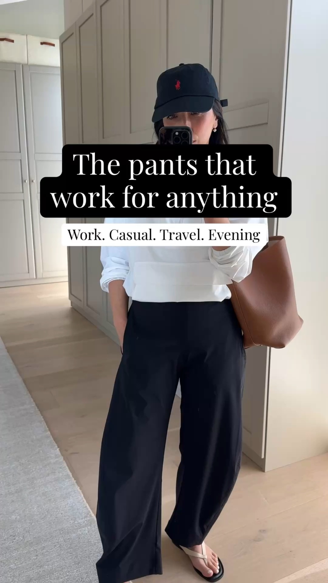 Low effort high reward school drop off outfit. These pants work for just about anything- beyond versatile. 

Zella windbreaker xs
Everlane box cut tee medium
Ruti pants petite 4
Everlane Leather sandals 5
Quince bucket bag
Polo hat 
Electric picks earrings
Electric Picks necklace 

Petite style, spring outfits 2026, mom outfits 

#LTKPetite #LTKmomlife #LTKootd