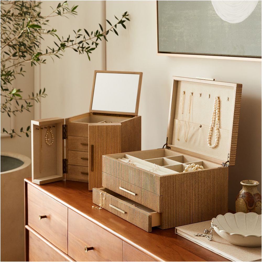 Modern Fluted Jewelry Boxes | West Elm (US)