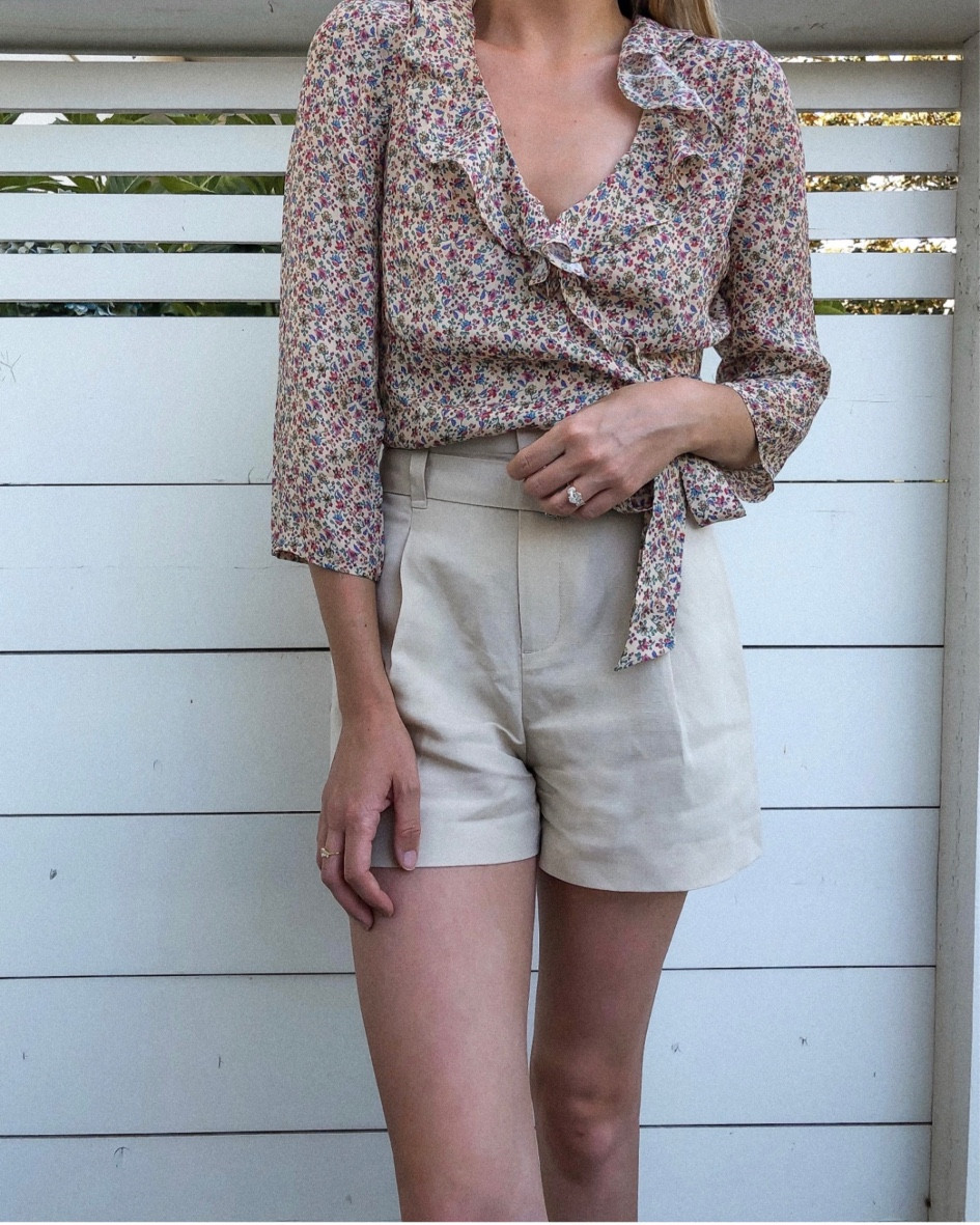 Summer outfit in linen shorts + a feminine top. I often look to Sézane for feminine pieces that still feel timeless. This one is old but I added a few options to recreate the look and feel 🌸 

#LTKSeasonal #LTKFind #LTKstyletip