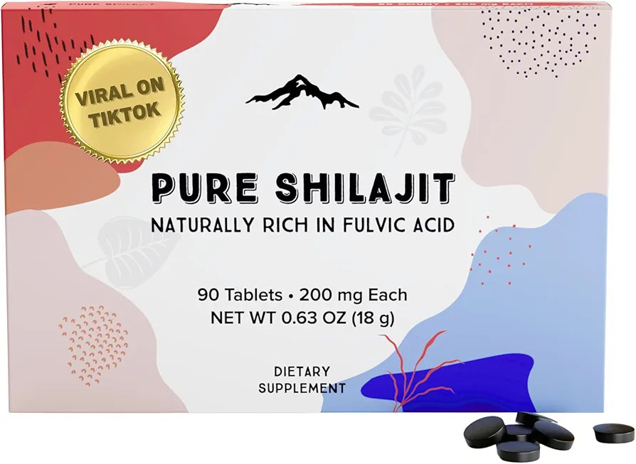 Pure Himalayan Shilajit Dry Drops (90 Tablets - 200mg each) Maximum Potency Pure Shilajit for Men... | Amazon (US)