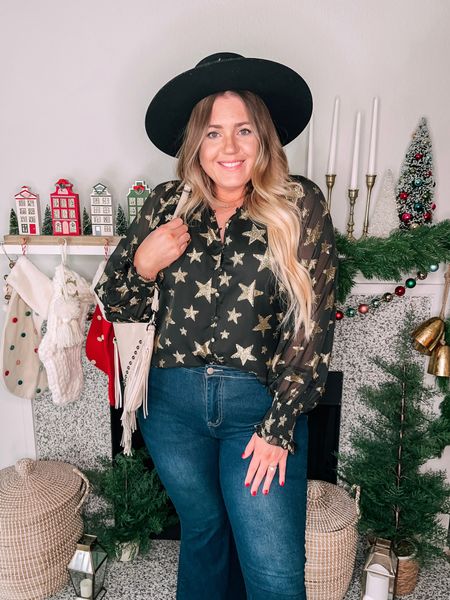 OMG this gorgeous star print top is 60% OFF!!!! 🤩✨ It’s so perfect for the holidays & NYE! Use code CLOSEOUT60

Wearing an XL

NYE outfit, New Year’s Eve outfit, new years outfit, holiday style, xl outfits, xl outfit ideas, midsize outfits, midsize outfit ideas, holiday style, holiday outfits

#LTKmidsize #LTKsalealert #LTKHoliday
