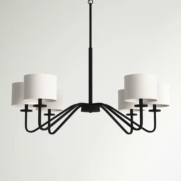 Elijah 5 - Light Shaded Classic Chandelier | Wayfair Professional