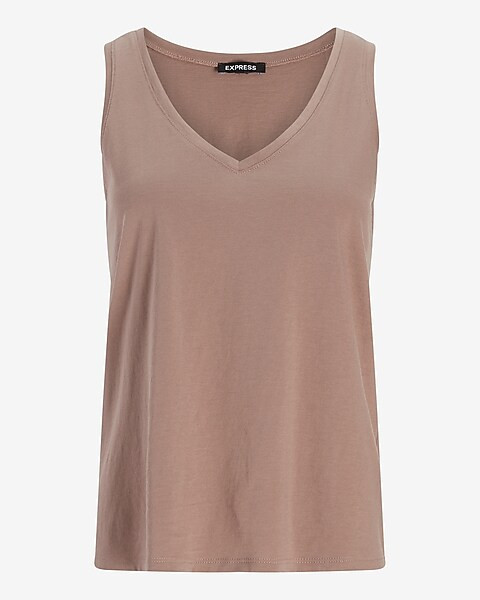 Skimming V-Neck Tank | Express