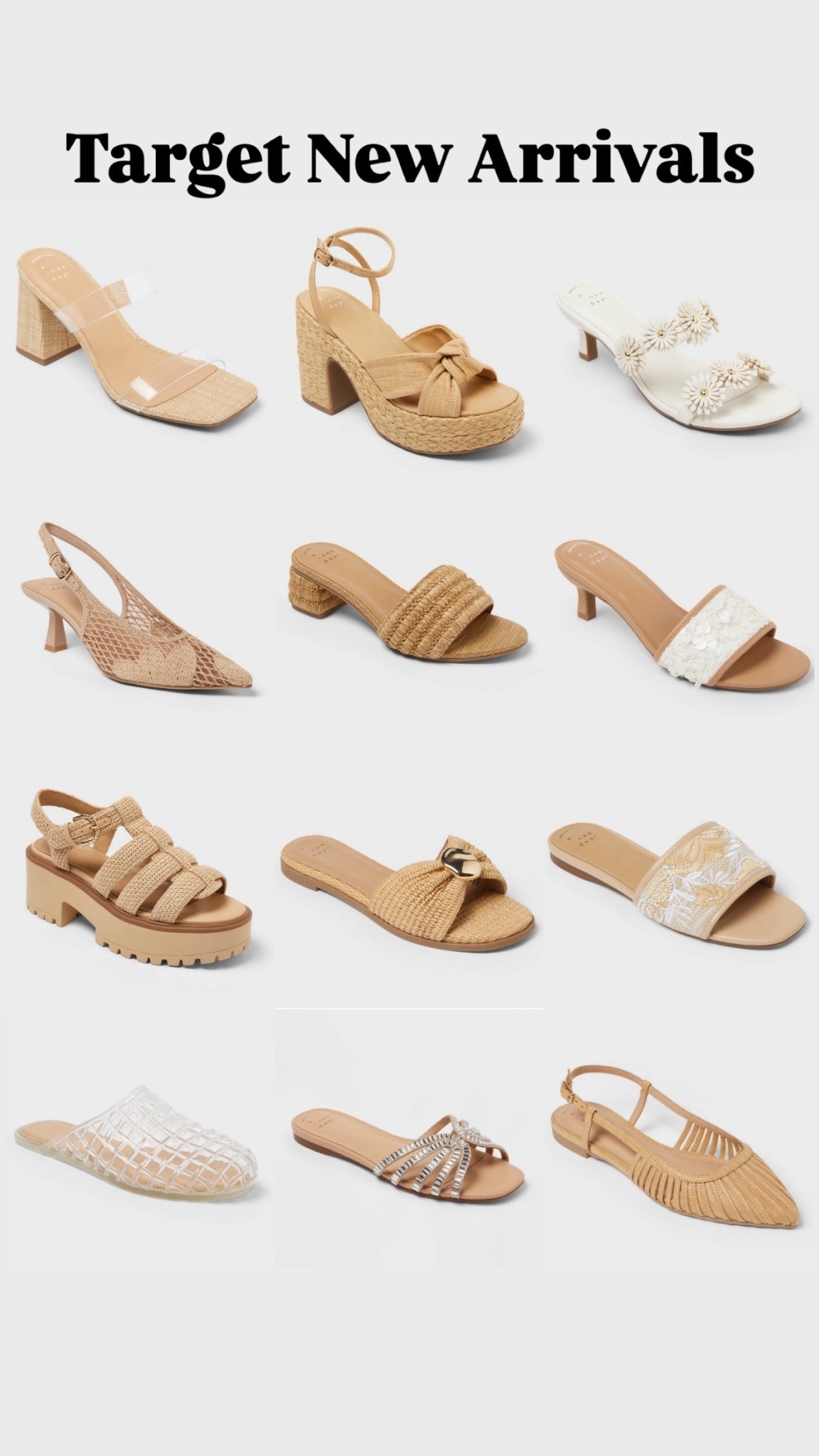 Target new arrivals 
Spring shoes
