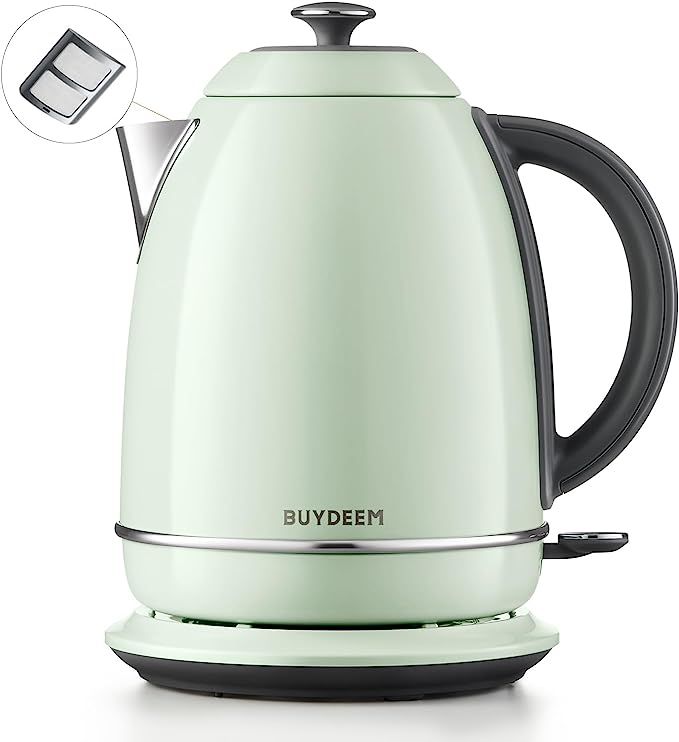 BUYDEEM K640 Stainless Steel Electric Tea Kettle with Auto Shut-Off and Boil Dry Protection, 1.7 ... | Amazon (US)
