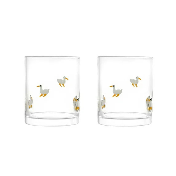 Thyme & Table 12 fl oz Easter Goose Charm Drinking Glasses, Set of 2 | Walmart (US)