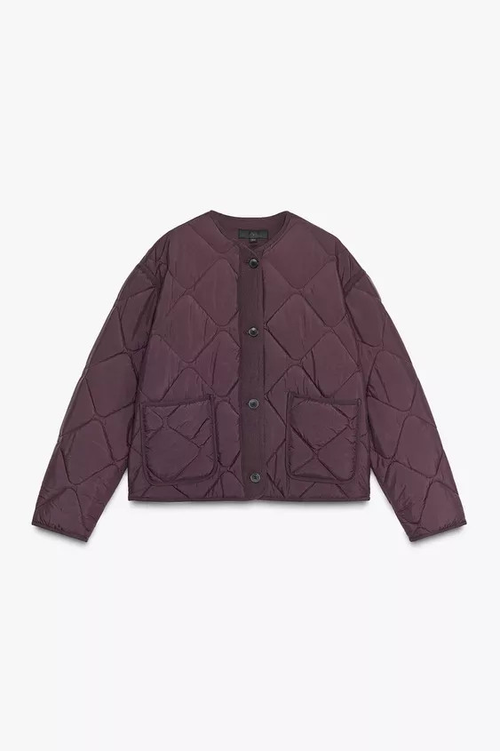 QUILTED JACKET WITH PATCH POCKETS | Zara US