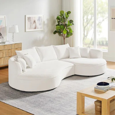 Curved Sofa With Ingenious Shape | Wayfair North America