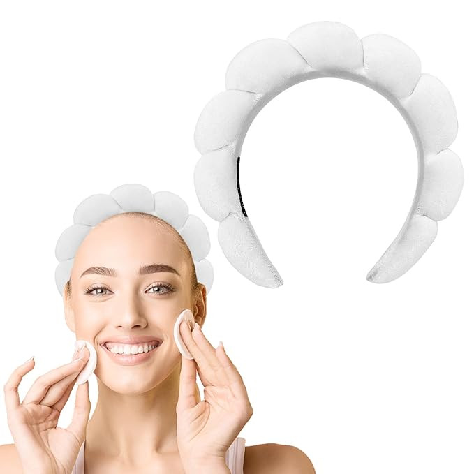 Hairband, Soft Velvet Spa Makeup Headbands for Women - Fluffy Design Face Wash Headband, One Size... | Amazon (US)