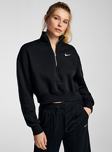 Phoenix half-zip cropped sweatshirt | Simons