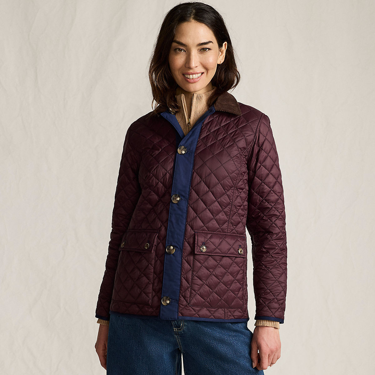 Women's Reversible Barn Quilted Insulated Jacket | Lands' End (US)