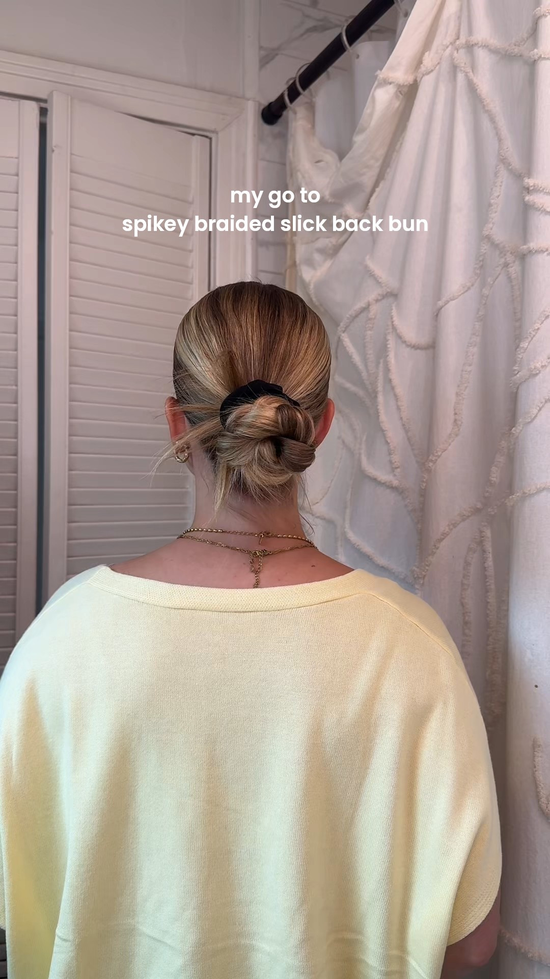 Easy braided hairstyle idea 