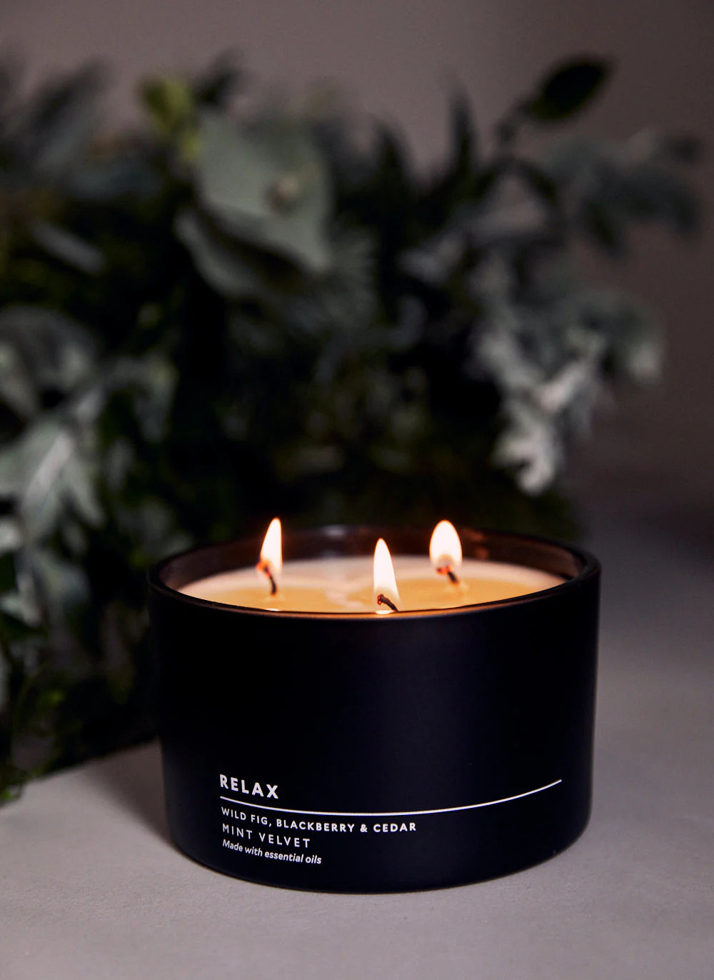 Relax Three Wick Candle | Mint Velvet