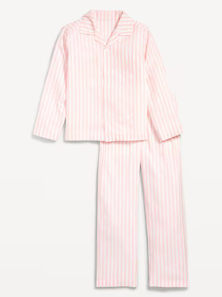 Gender-Neutral Poplin Striped Pajama Set for Kids | Old Navy (US)