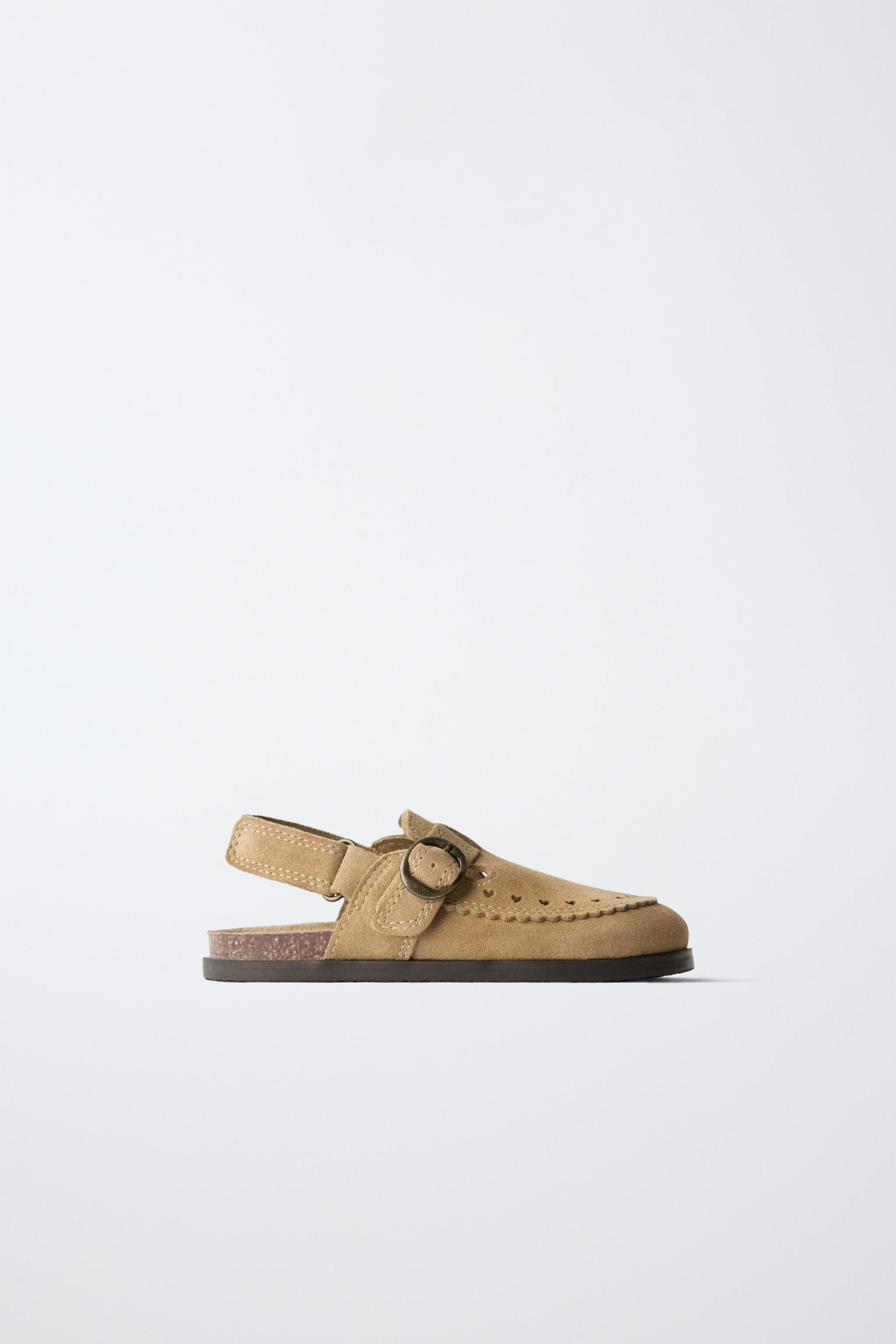 LEATHER HEART CLOGS | Zara UK