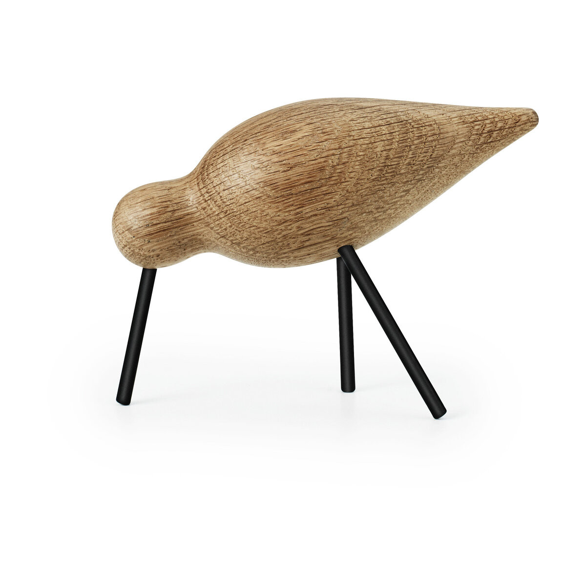 Oiseau en chêne et pieds en acier noirs M Shorebird noir - Normann Copenhagen | The Cool Republic - Reward Style