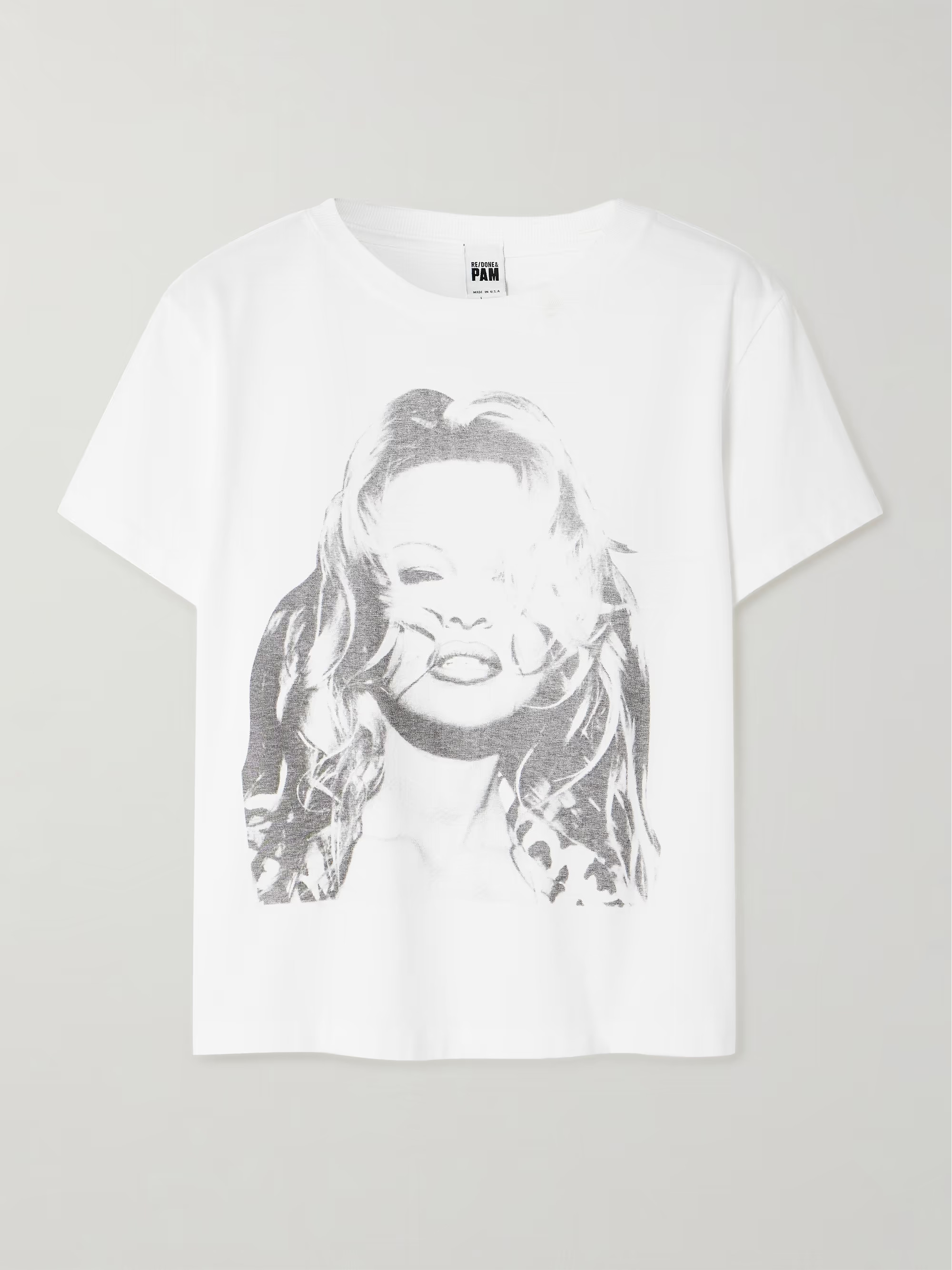 + NET SUSTAIN + Pamela Anderson printed organic cotton-jersey T-shirt | NET-A-PORTER (UK & EU)