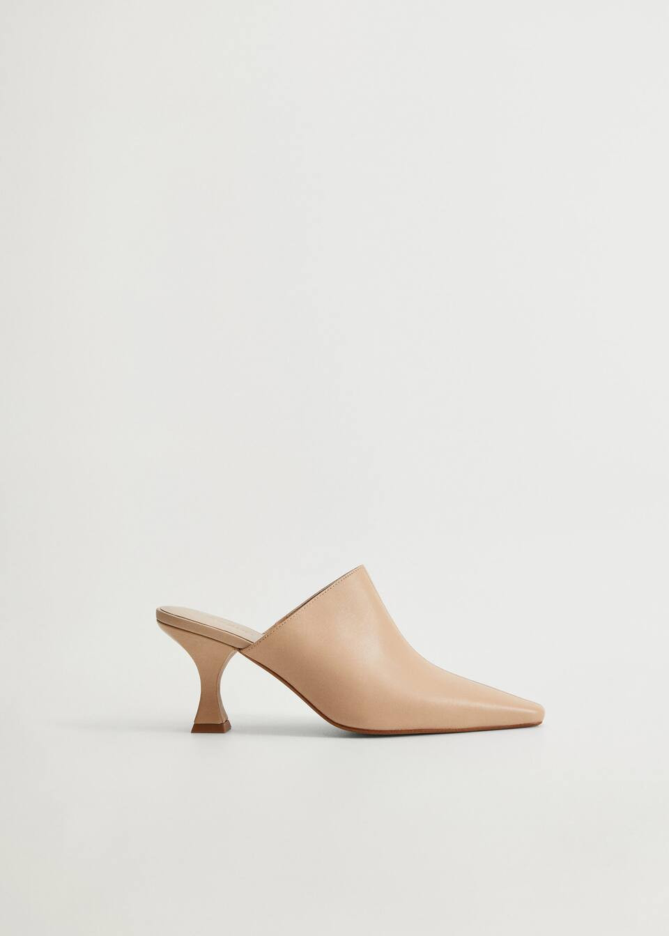 Heel leather mules | MANGO (US)